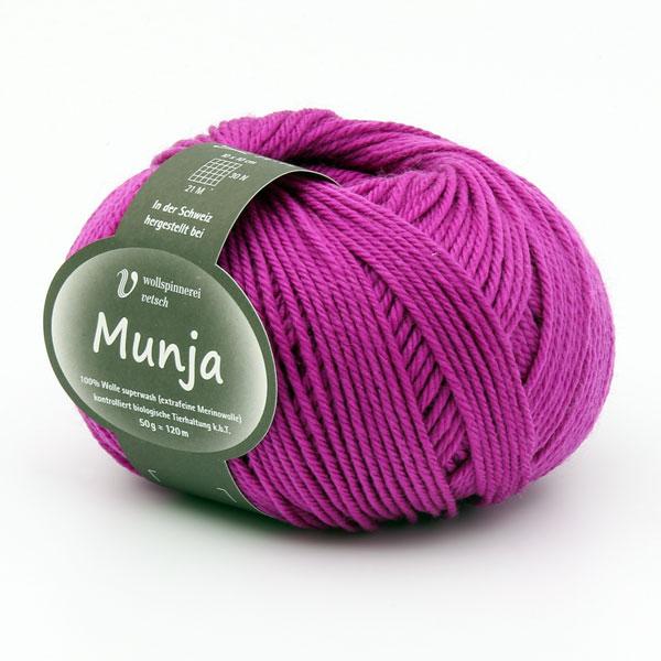 Munja Merino fuchsia 50g/120m Col824