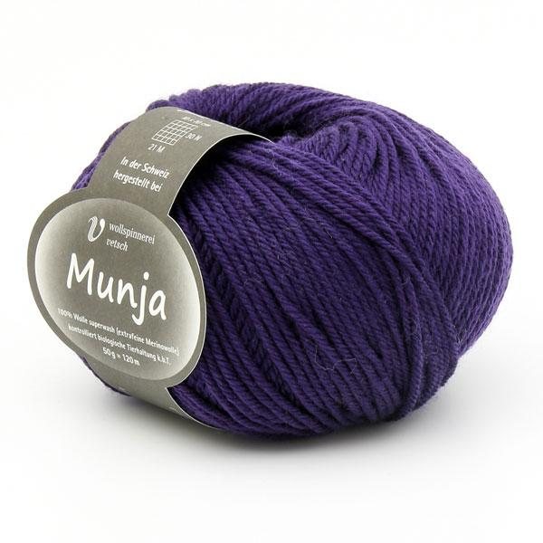 Munja Merino Aubergine 50g/120m Col 828