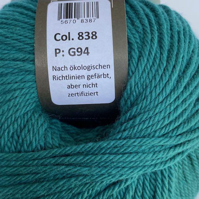 Munja Merino petrol 50g/120m Col838 - 0