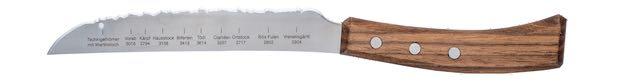 Panoramaknife Universalmesser mit Nussbaum Holzgriff