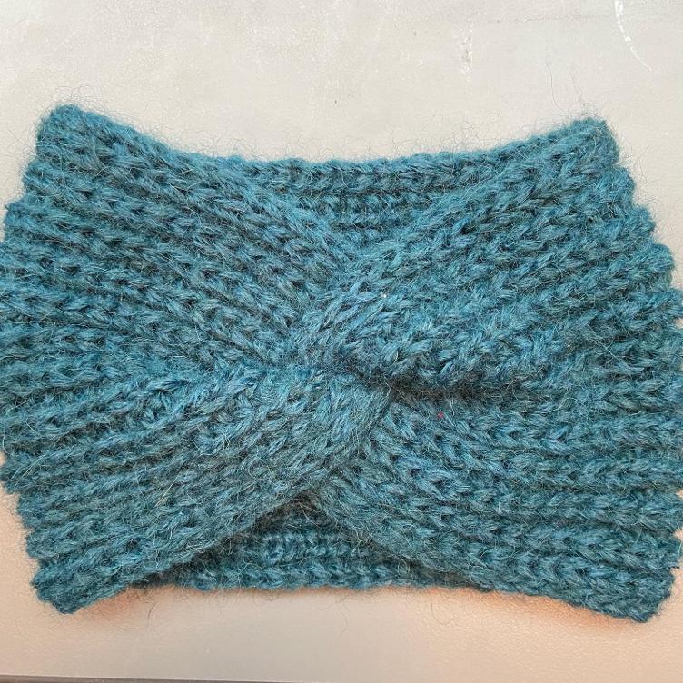 Stirnband handgestrickt alpaca