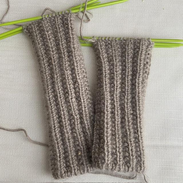 Unikat Armstulpen/Meetlie/Amediesli Paar Cashmerino/Mohair